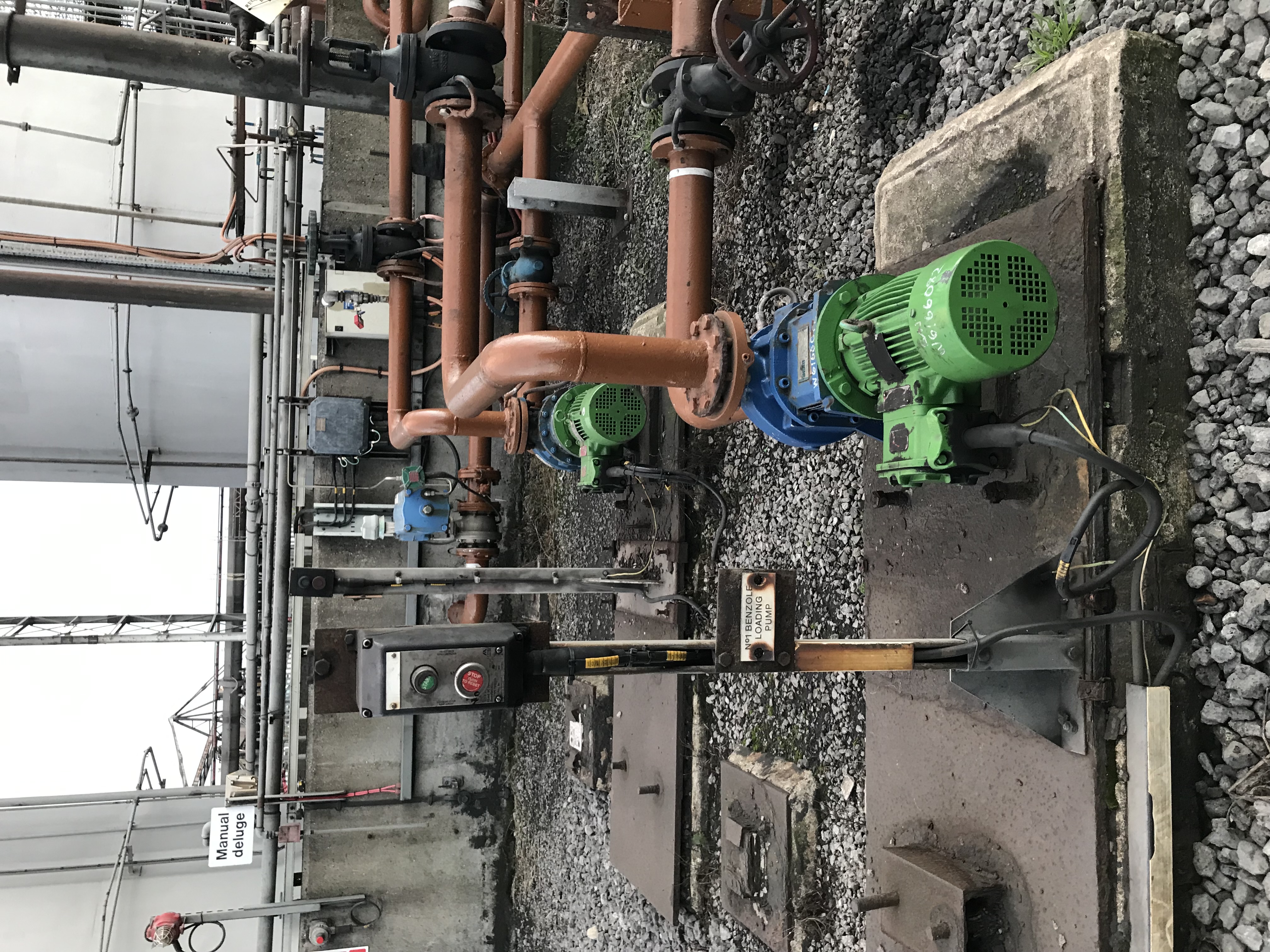 Instrument pipework on a live process plant